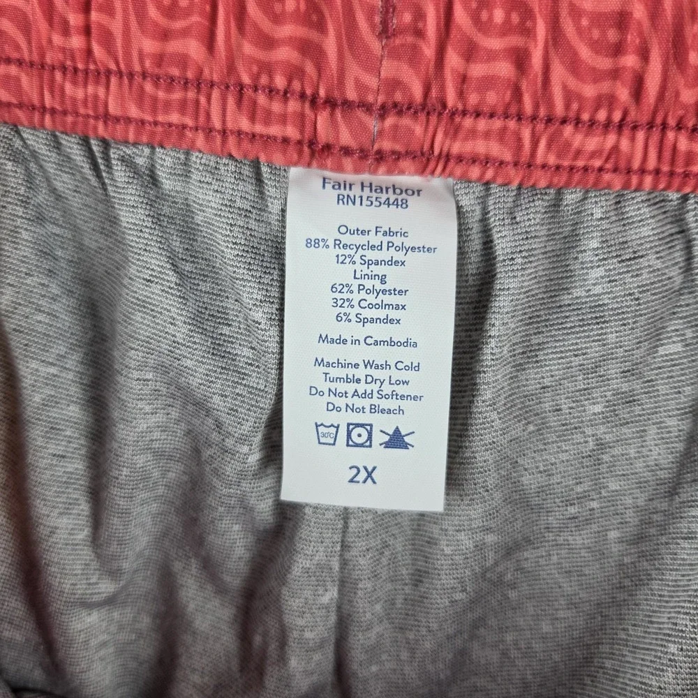 NWT Fair Harbor Anchor Twisted Waves Lined Shorts Mens 2XL  7